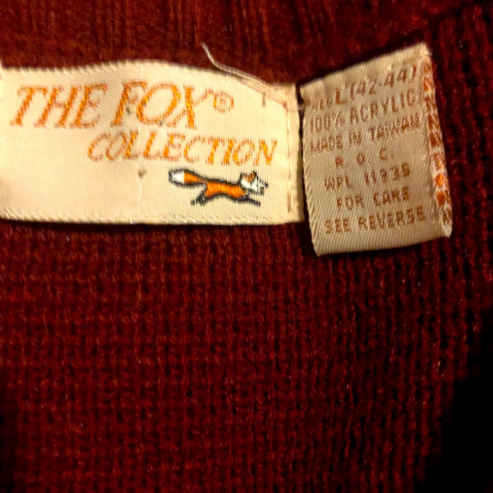 Vintage the fox collection b neck vest
